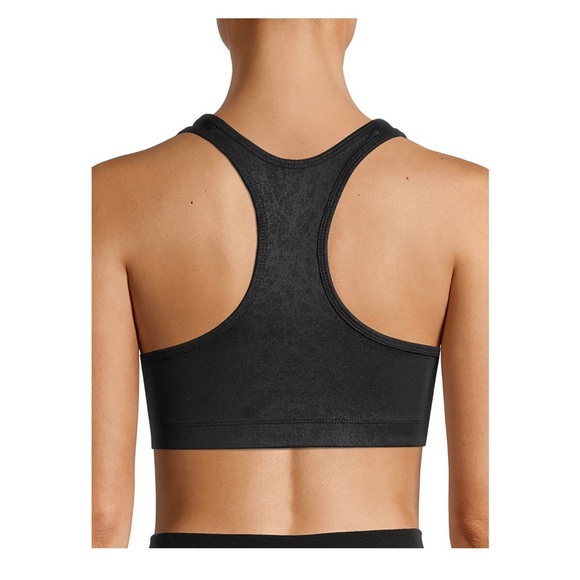 ATHLETIC WORKS Womens Activewear Sports Bra Size XL Black Razorback NWD - Picture 6 of 6